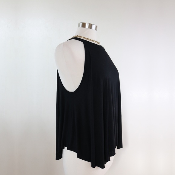 Kimchi Blue Black Crop L Top - Picture 2 of 5